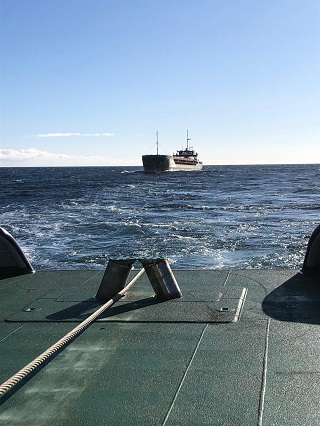 Odin of Scapa in a rescue tow.