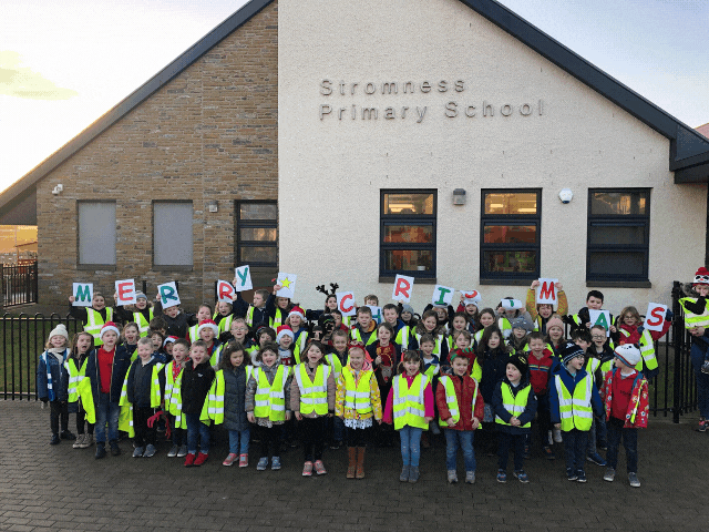 Stromness bairns delight residents and staff at Hamnavoe House