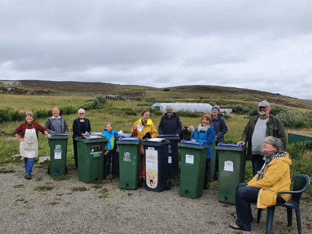 Wheelie bins turned wormeries