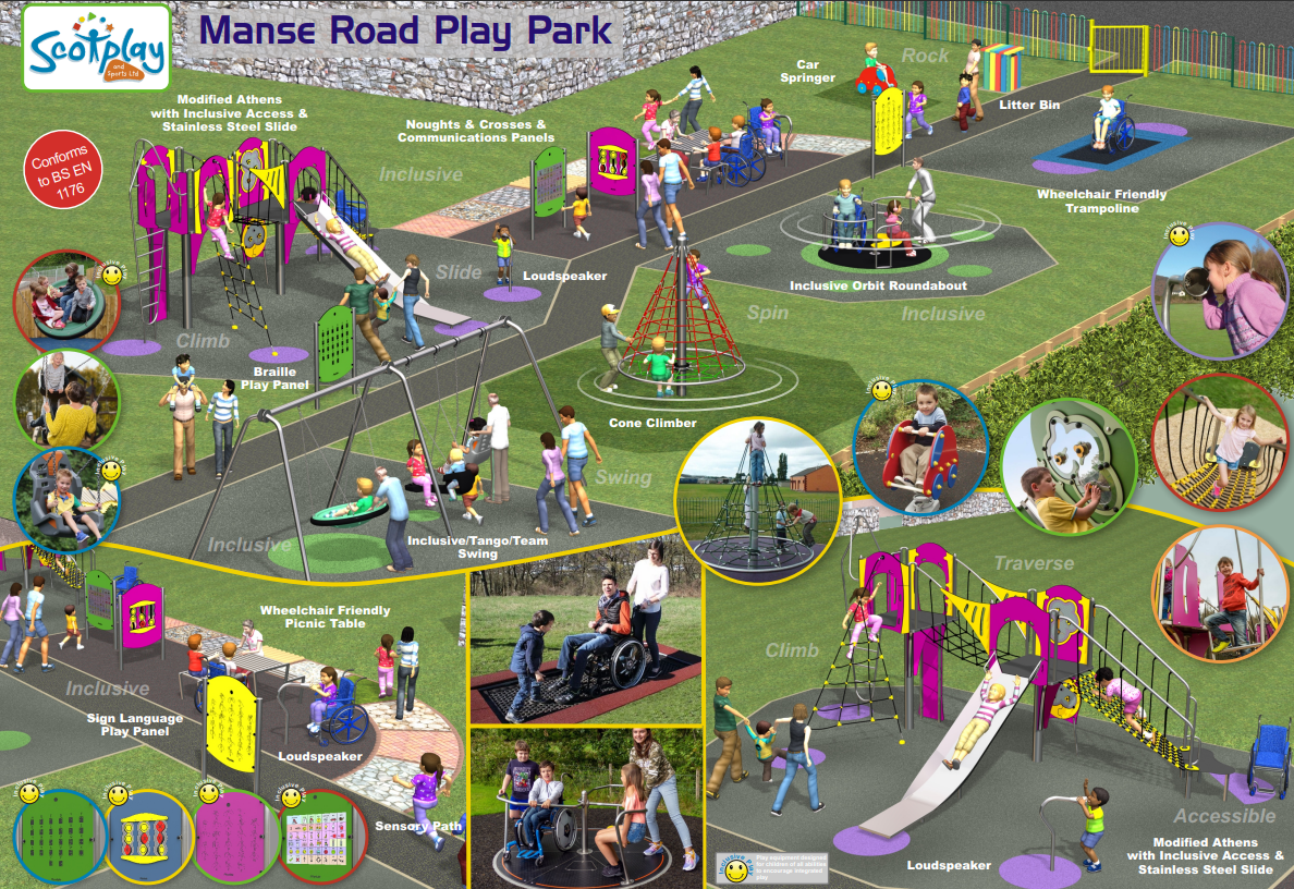 Manse Road Play Park to close temporarily for  redevelopment from the 8th of December