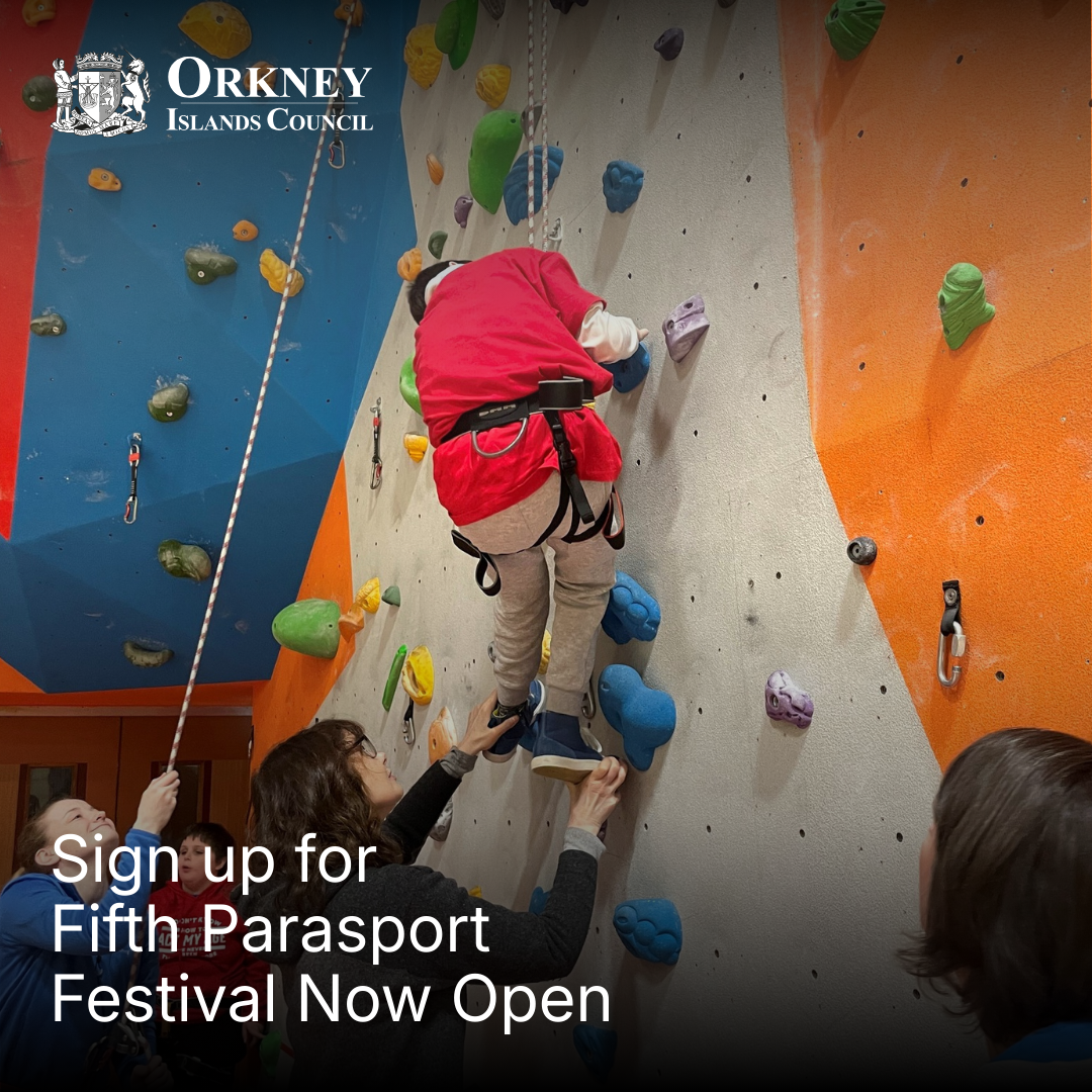 Orkney's Fifth Parasport Festival registration is open