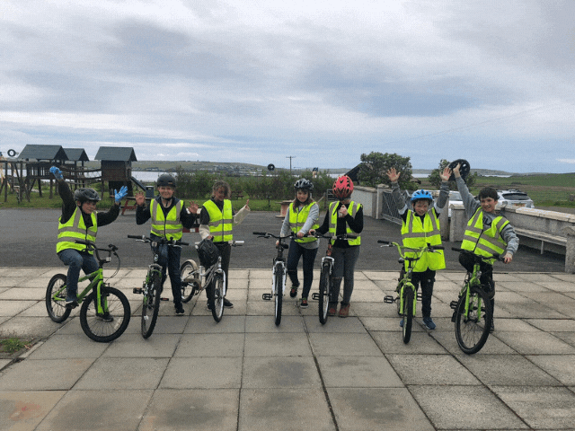 Orkney youngsters pedal power through cycle training!